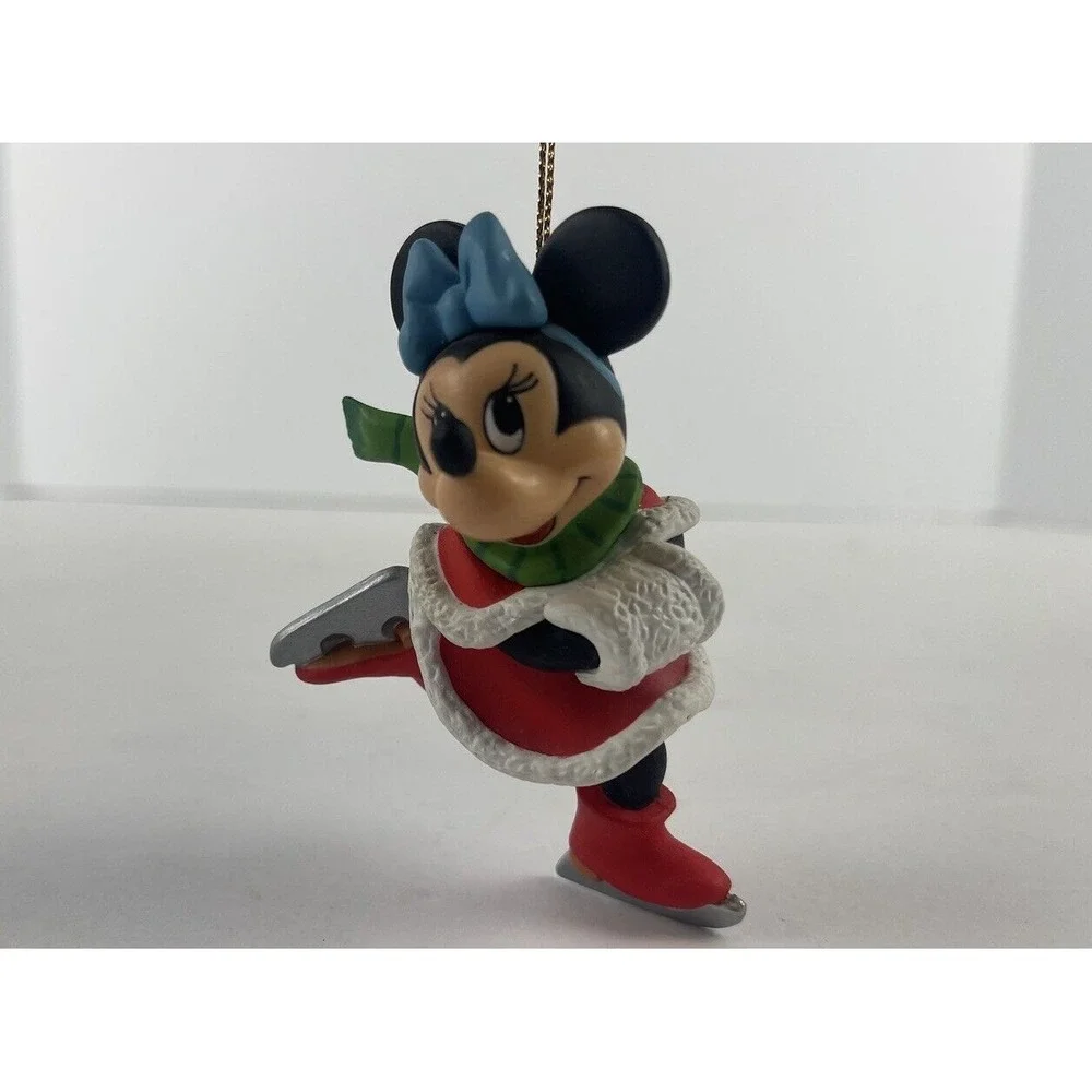 Vintage Disney Grolier Ice Skating Minnie Mouse‎ The Magic of Christmas Ornament